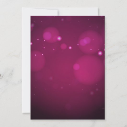 Moderne volwassen roze disco party 30e verjaardag kaart (Achterkant)