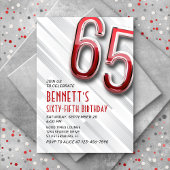Moderne Volwassene 65e Verjaardag Uitnodiging