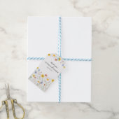Moderne voorjaarsbruiloft met wilde bloemen cadeaulabel (Met Touw)