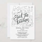 Moderne voorraad het Vrijgezellenfeest Keukengeree Kaart (Voorkant)