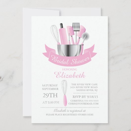 Moderne voorraad van de keuken - bridal kaart (Voorkant)