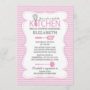 Moderne voorraad van de Keukenbridal-douche Kaart