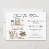 Moderne voorraad van de Keukenbridal-douche Kaart (Voorkant)