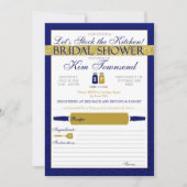 Moderne voorraad van het KeukenVrijgezellenfeest Kaart (Voorkant)