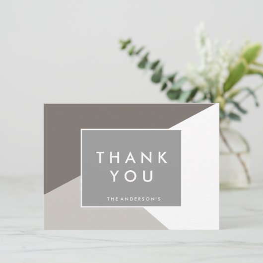 Moderne Vorm Bedankt Kaarten | BEDANKT KAARTEN (Staand voorkant)
