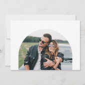 Moderne vorm Terracotta verbrand Oranje sparen Dat Kaart (Achterkant)