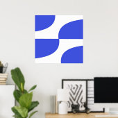 Moderne vormen Design Art Poster (Thuiskantoor)
