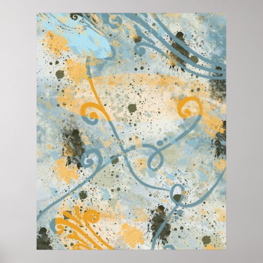 Moderne vormen en kleur poster (Voorkant)