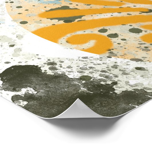 Moderne vormen en kleur poster (Hoek)