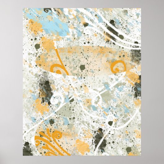 Moderne vormen en kleur poster (Voorkant)