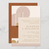 Moderne vormen en lijnverwarming kaart (Voorkant / Achterkant)