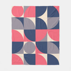 Moderne vormen en naadloos geometrisch patroon in fleece deken