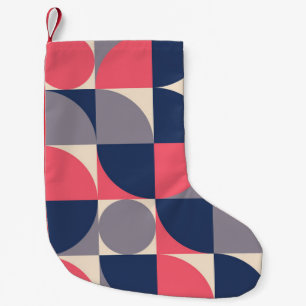 Moderne vormen en naadloos geometrisch patroon in  kleine kerstsok