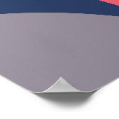 Moderne vormen en naadloos geometrisch patroon in  poster (Hoek)