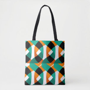 Moderne vormen en naadloos geometrisch patroon in  tote bag