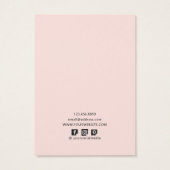 Moderne vormen getextureerde foto's met weergaveka visitekaartje (Achterkant)