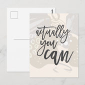 Moderne vormen kun je eigenlijk positief citeren briefkaart (Voorkant / Achterkant)