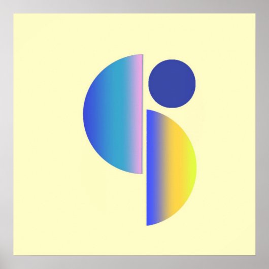 Moderne vormen kunst poster (Voorkant)