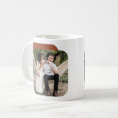 Moderne vormen Pas getrouwd 2 Fotobruiloft Koffiemok (Voorkant links)