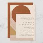 Moderne vormen van koper-goudrepetitie kaart (Voorkant / Achterkant)