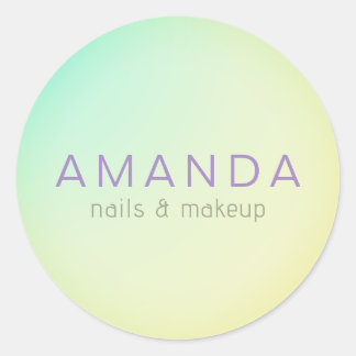 Moderne vormgeving in minimalistische stijl ronde sticker