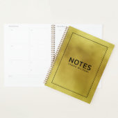Moderne vormgeving Iridescent faux Gold folie acht Planner (Display)