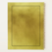 Moderne vormgeving Iridescent faux Gold folie acht Planner (Achterkant)
