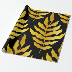 Moderne vormgeving met bladeren. Tropische bladere Cadeaupapier
