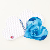 Moderne vormgeving met blauw Roos Notitieboek (Binnen)