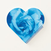 Moderne vormgeving met blauw Roos Notitieboek (Achterkant)