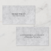 Moderne vormgeving met eenvoudige grijze Professio Visitekaartje (Voorkant / Achterkant)