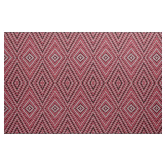 Moderne vormgeving met rood diamant stof (Fat Quarter)