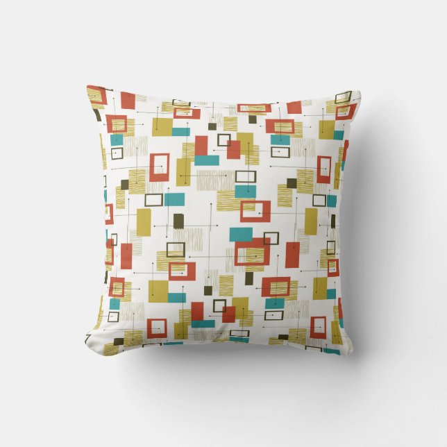 Moderne vormgeving middelbare eeuw kussen (Voorkant)