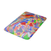 Moderne vormgeving rood groen roodrood goud badmat (Gekanteld)