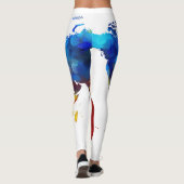 Moderne vormgeving van de wereldkaart over sexy le leggings (Achterkant)