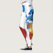 Moderne vormgeving van de wereldkaart over sexy le leggings (Links)