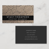 Moderne vormgeving van patroon visitekaartje (Voorkant / Achterkant)