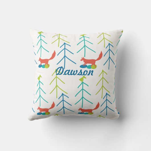  moderne vos- en vogelpijnboom nabij kussen (Achterkant)