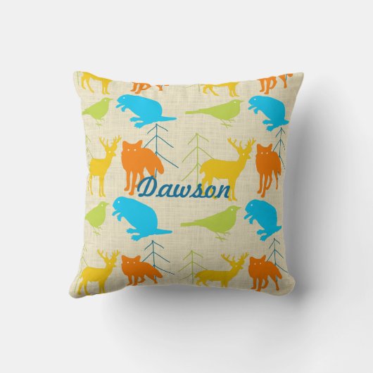  moderne vos- en vogelpijnboom nabij kussen (Achterkant)