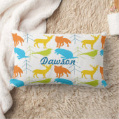 moderne vos- en vogelpijnboom nabij kussen (Deken)