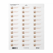 Moderne Vos Retouradres Labels (Full Sheet)