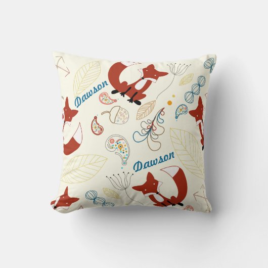  moderne vospijlen Woodland Pillow Kussen (Voorkant)