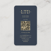 Moderne vrachtwagenchauffeur Monogram Elegant Blau Visitekaartje (Achterkant)