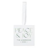 Moderne Vrede en Vreugde Groen 3 Foto Decoratie (Voorkant)