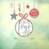 Moderne Vrede liefde foto ornament illustratie log Raamsticker (Vel 3)