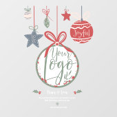 Moderne Vrede liefde foto ornament illustratie log Raamsticker (Vel)