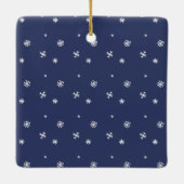 Moderne Vrede Liefde Pasgeboren Baby's Eerste Kers Keramisch Ornament (Achterkant)