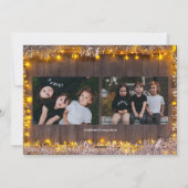 Moderne Vrede, Liefde & Vreugde bewerkbare Kerstmi Feestdagenkaart (Achterkant)