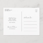 Moderne Vrede Liefde Vreugde Kerstmis Briefkaart (Achterkant)