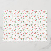 Moderne vrede op aarde Foto Folie Feestdagenkaart (Achterkant)